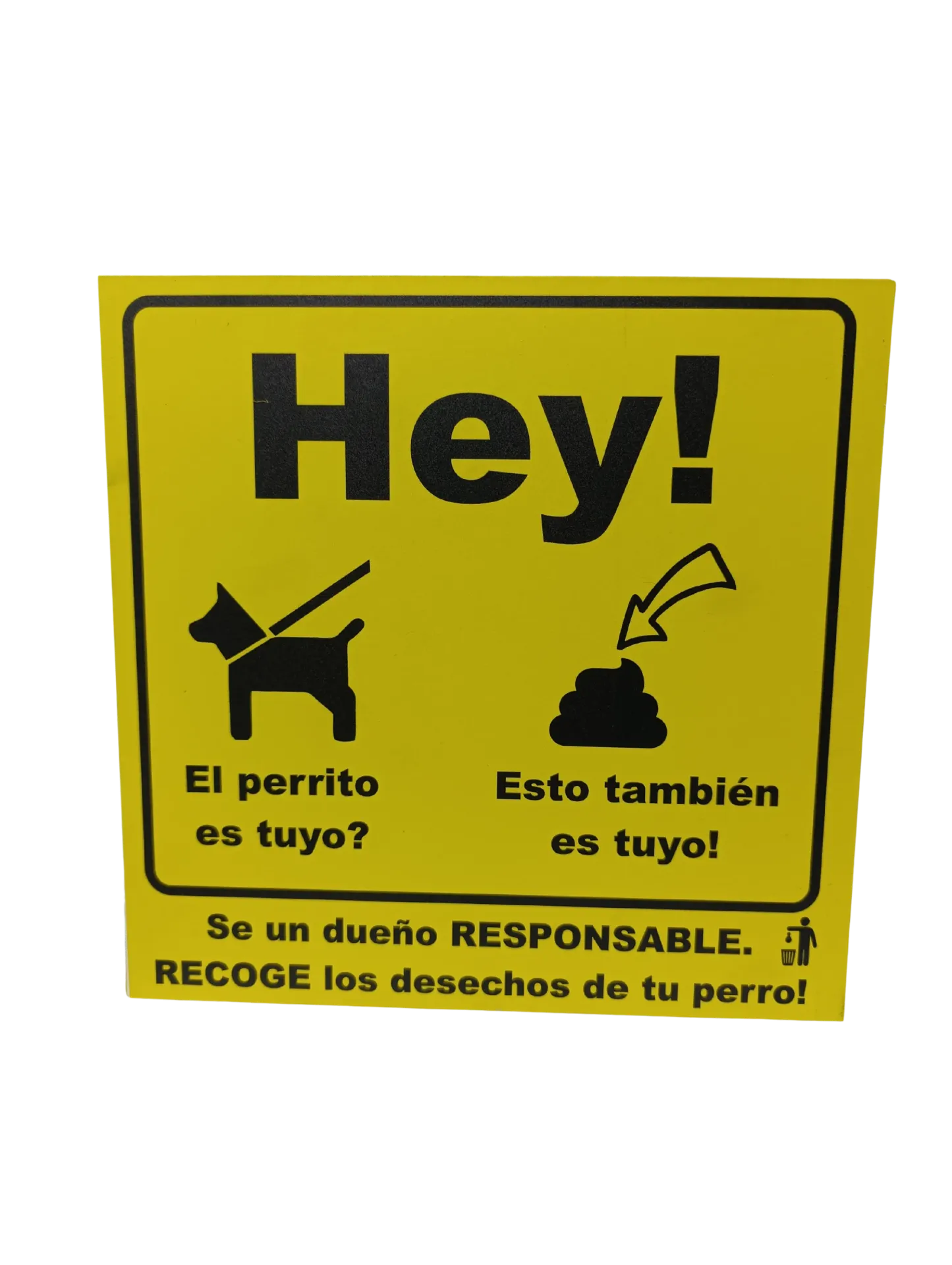 Cartel Señalética “Recoge los Desechos de tu Perro” – Letrero Preventivo