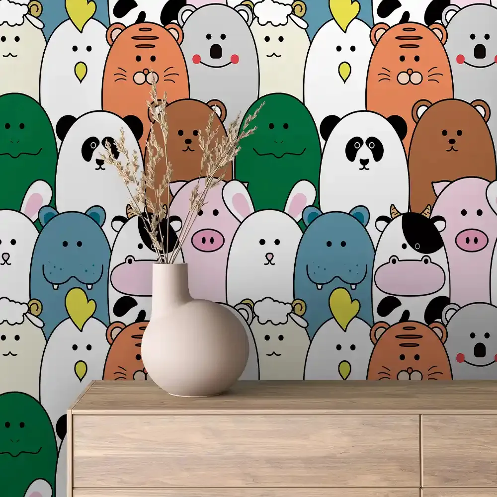 Vinilo Infantil Decorativo Para Habitación De Bebé Y Niño (Animales)