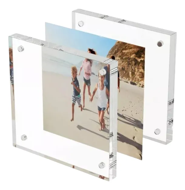 Marco De Fotos Acrílico Esquinas Magnéticas