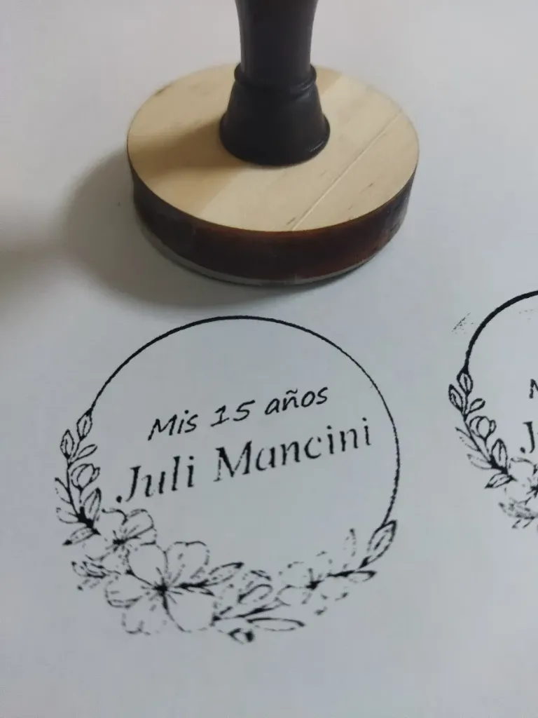 Sello de Goma Personalizado 4cm