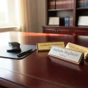 Placa De Identificación Escritorio Personalizada De Madera