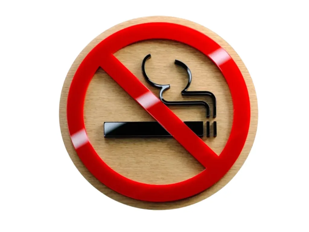 Señal No Fumar – Acrílico + MDF