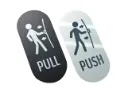 Letrero de puerta para empujar y tirar (juego de dos)