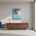 Cuadro de Messi Personalizado (Elegí Tu Jugador o Tu Propia Foto)