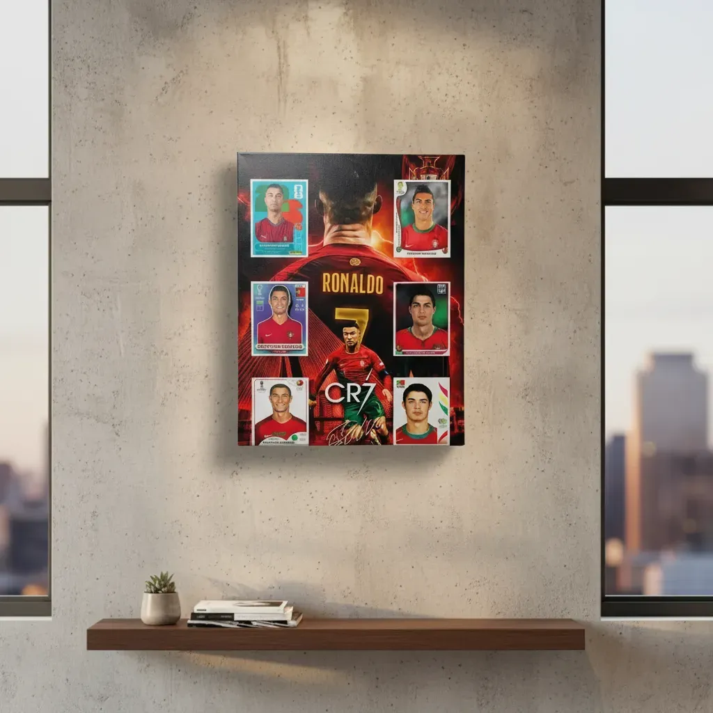 Cuadro de Cristiano Ronaldo en lienzo Personalizado 50x40