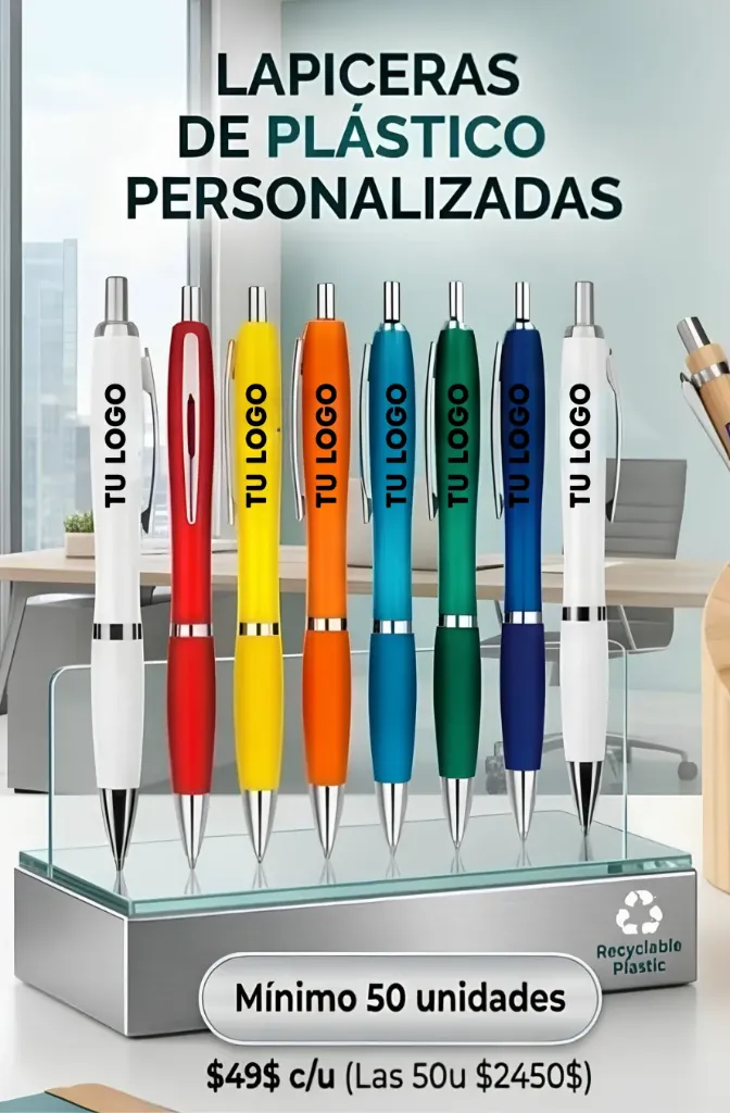 Lapicera De Plastico Personalizadas
