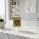 Letrero personalizado con código QR de Instagram 10,5 x 13,5 cm