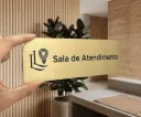 Placa para puerta de 20x6,5 cm