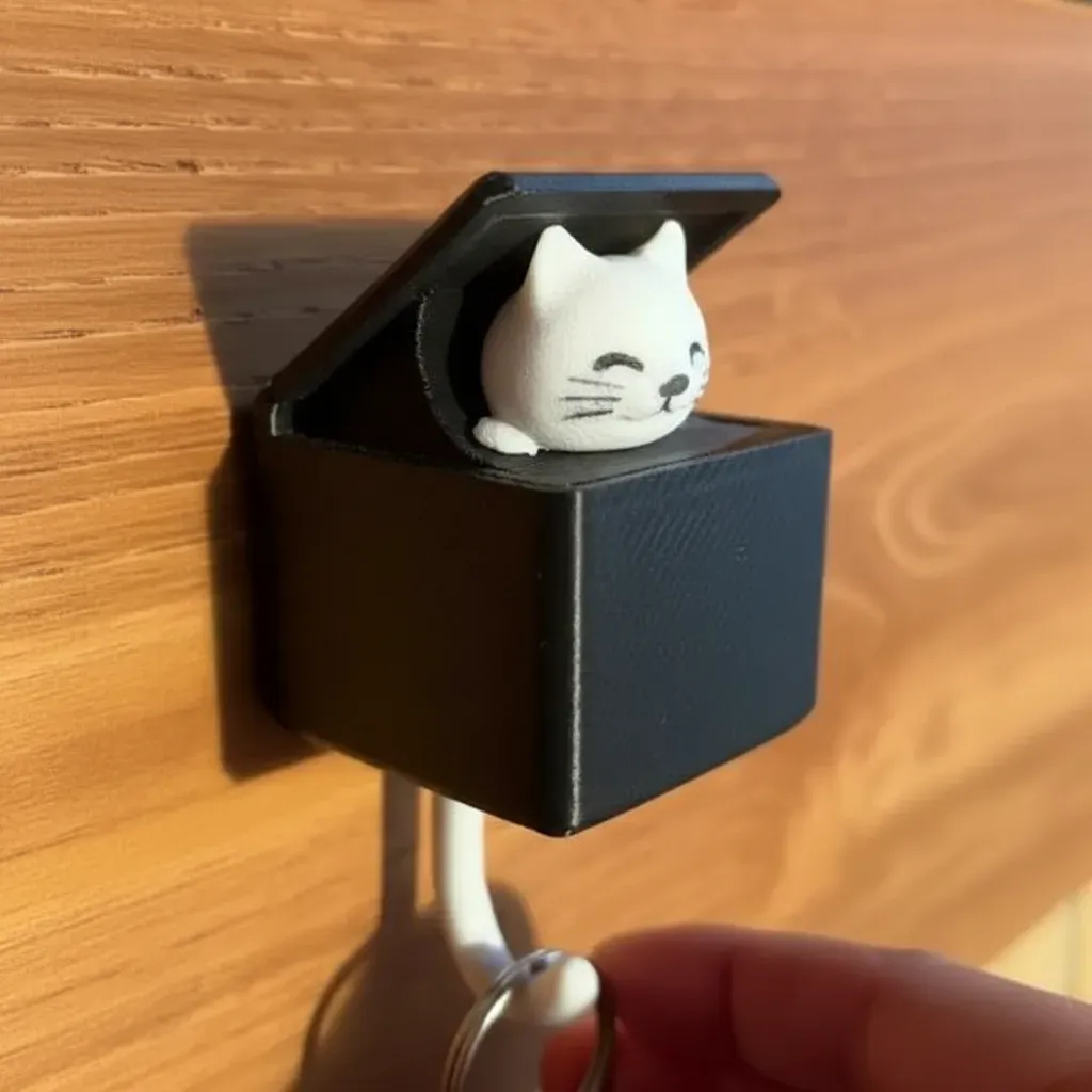 Soporte de llavero con forma de gato