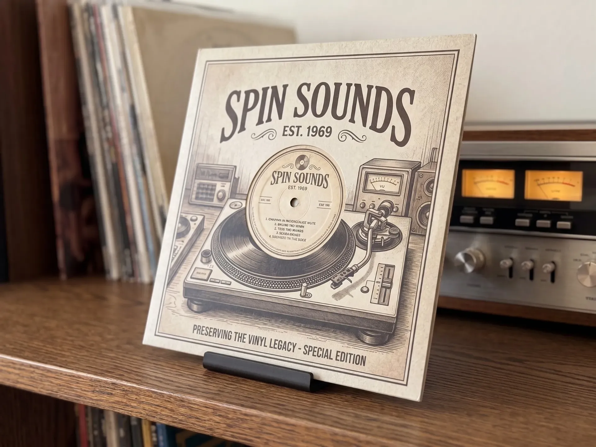 Soporte para Discos de Vinilo