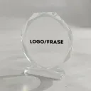 Reconocimiento / Trofeo de vidrio heptágono