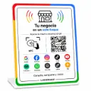 Placa QR + NFC Personalizada | Google, WhatsApp, Instagram y Más
